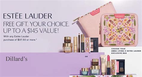 when is estee lauder free gift at dillards